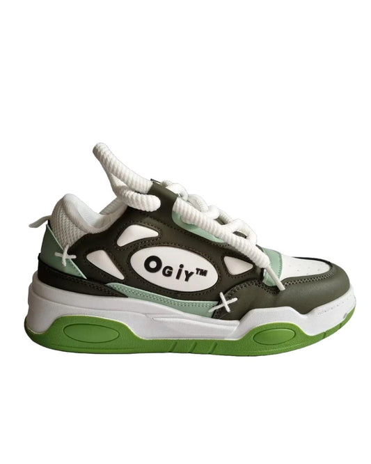 Velociti Ogiy Green chunky sneakers for men

