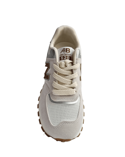 Velociti runners sneakers for women in beige color